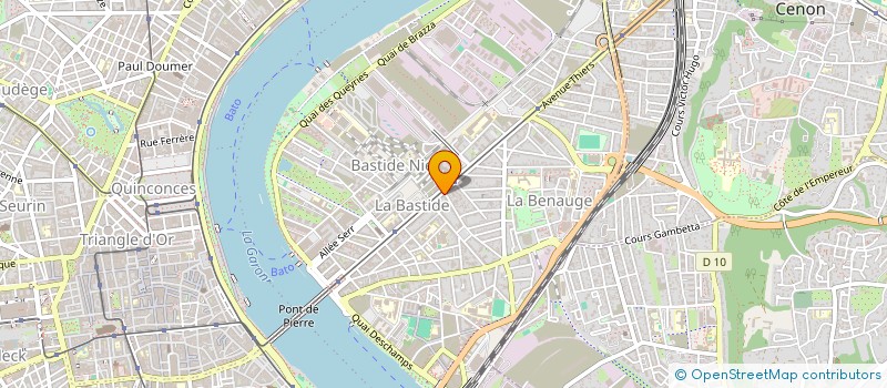 localisation de l'entreprise MADAME CELINE DUVERGER  BORDEAUX