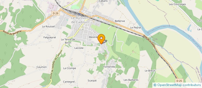 localisation de l'entreprise MADAME CELINE EHRHART à LE BUISSON-DE-CADOUIN