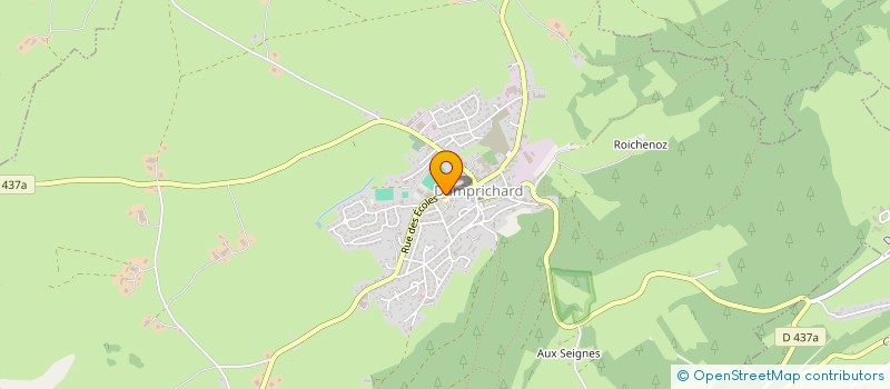 localisation de l'entreprise MADAME CELINE ELLENBERGER  DAMPRICHARD