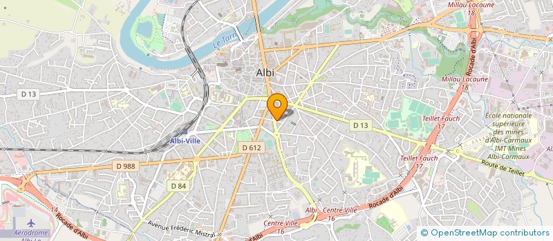 localisation de l'entreprise MADAME CELINE ELLUL à ALBI