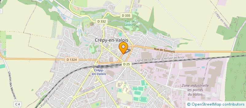 localisation de l'entreprise MADAME CELINE EMERY  CREPY-EN-VALOIS