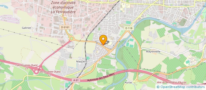 localisation de l'entreprise MADAME CELINE ESCLUSA  CARCASSONNE