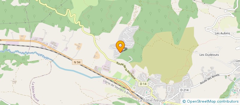 localisation de l'entreprise MADAME CELINE ESTEVE  LA BATIE-NEUVE