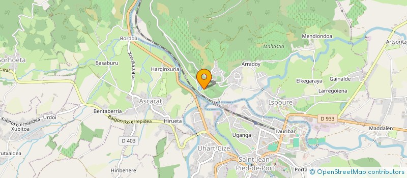 localisation de l'entreprise MADAME CELINE ETCHEMAITE  SAINT-JEAN-PIED-DE-PORT