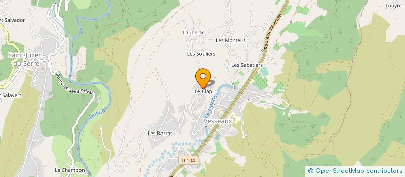 localisation de l'entreprise MADAME CELINE ETIENNE  VESSEAUX