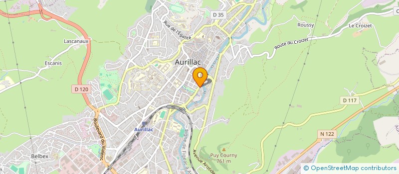 localisation de l'entreprise MADAME CELINE EXBRAYAT à AURILLAC
