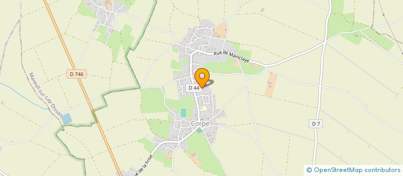 localisation de l'entreprise MADAME CELINE FABRE  CORPE