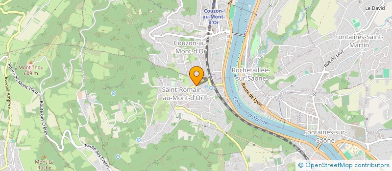 localisation de l'entreprise MADAME CELINE FABRE  SAINT-ROMAIN-AU-MONT-D'OR