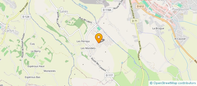 localisation de l'entreprise MADAME CELINE FABRY  SALIES