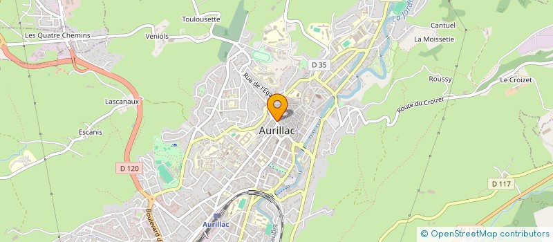 localisation de l'entreprise MADAME CELINE FAIRON à AURILLAC