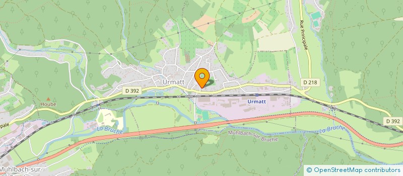 localisation de l'entreprise MADAME CELINE FAIVRE  URMATT