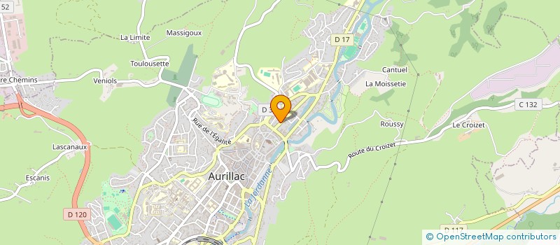 localisation de l'entreprise MADAME CELINE FAU à AURILLAC