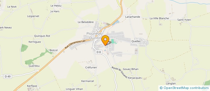 localisation de l'entreprise MADAME CELINE FAUCHEUR  PLOUNEVEZ-QUINTIN