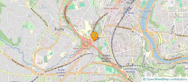 localisation de l'entreprise MADAME CELINE FAUCON  TASSIN-LA-DEMI-LUNE