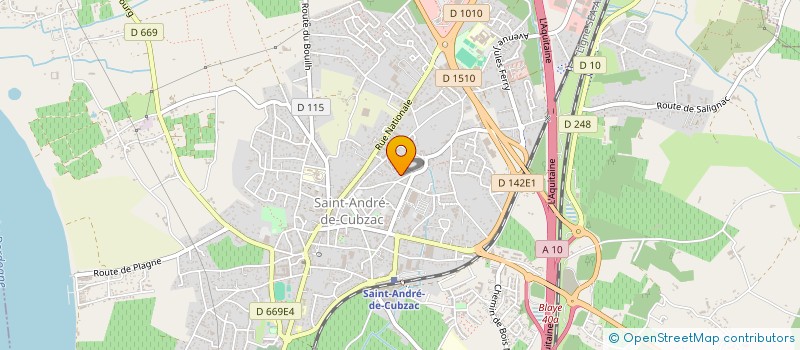 localisation de l'entreprise MADAME CELINE FAURE  SAINT-ANDRE-DE-CUBZAC