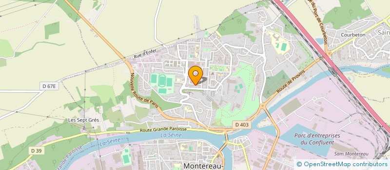 localisation de l'entreprise MADAME CELINE FAUS  MONTEREAU-FAULT-YONNE