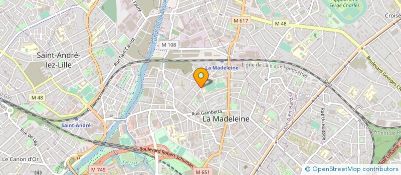 localisation de l'entreprise MADAME CELINE FAVRY à LA MADELEINE