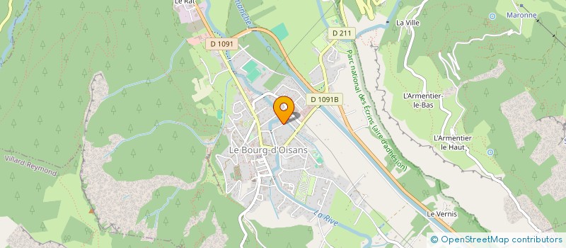 localisation de l'entreprise MADAME CELINE FERME  LE BOURG-D'OISANS