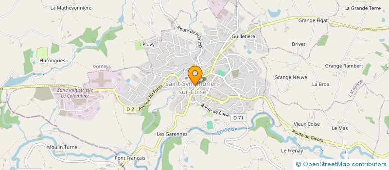 localisation de l'entreprise MADAME CELINE FERNANDEZ à SAINT-SYMPHORIEN-SUR-COISE