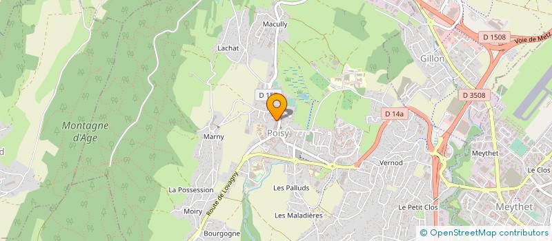 localisation de l'entreprise MADAME CELINE FERNANDEZ  POISY