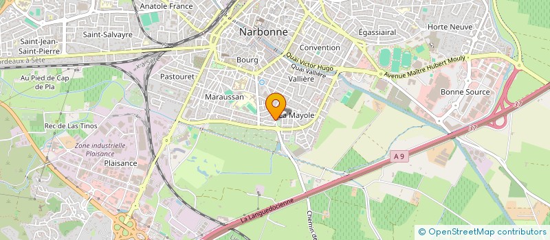 localisation de l'entreprise MADAME CELINE FERNANDEZ à NARBONNE
