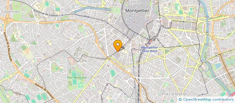 localisation de l'entreprise MADAME CELINE FERRAND à MONTPELLIER