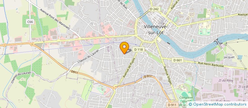 localisation de l'entreprise MADAME CELINE FERRAND  VILLENEUVE-SUR-LOT