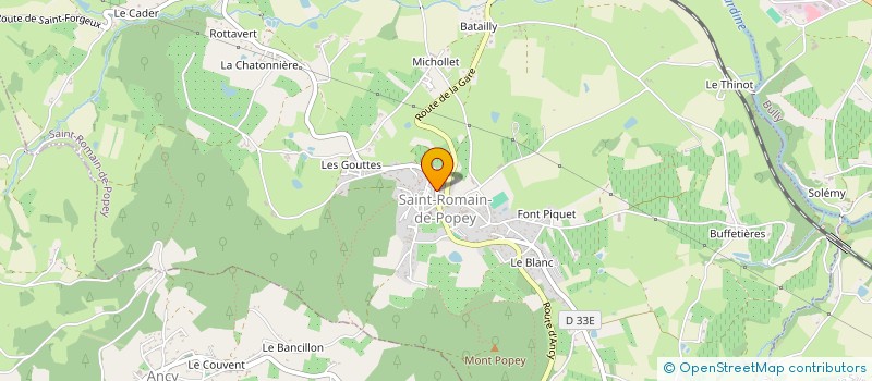 localisation de l'entreprise MADAME CELINE FERRANDON  SAINT-ROMAIN-DE-POPEY