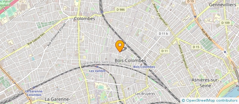 localisation de l'entreprise MADAME CELINE FERRARY à BOIS-COLOMBES