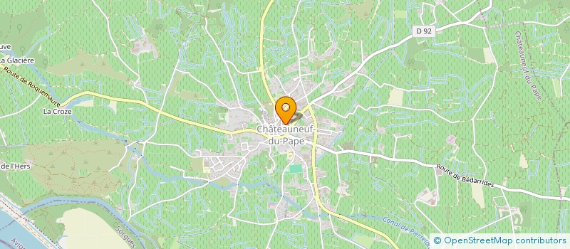 localisation de l'entreprise MADAME CELINE FERRER à CHATEAUNEUF-DU-PAPE