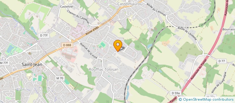 localisation de l'entreprise MADAME CELINE FERRIER  ROUFFIAC-TOLOSAN