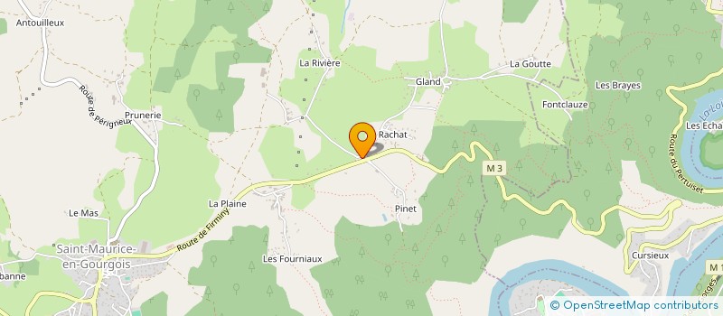 localisation de l'entreprise MADAME CELINE FERRIER  SAINT-MAURICE-EN-GOURGOIS