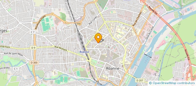 localisation de l'entreprise MADAME CELINE FEVRES  ROANNE