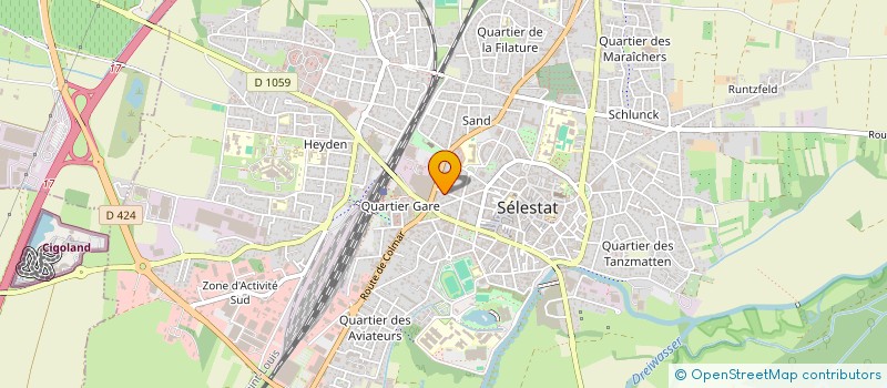 localisation de l'entreprise MADAME CELINE FEVRIER  SELESTAT