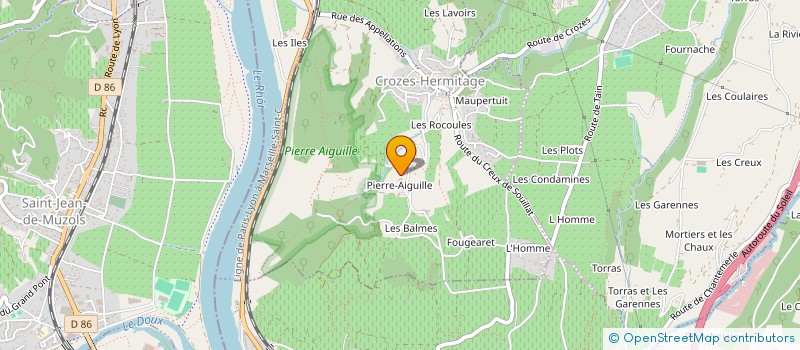 localisation de l'entreprise MADAME CELINE FLANDIN  CROZES-HERMITAGE