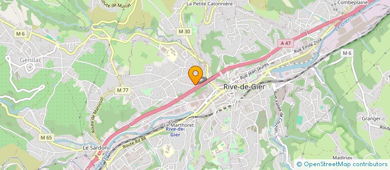 localisation de l'entreprise MADAME CELINE FLARY  RIVE-DE-GIER