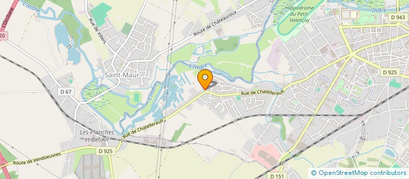 localisation de l'entreprise MADAME CELINE FLEURET à CHATEAUROUX