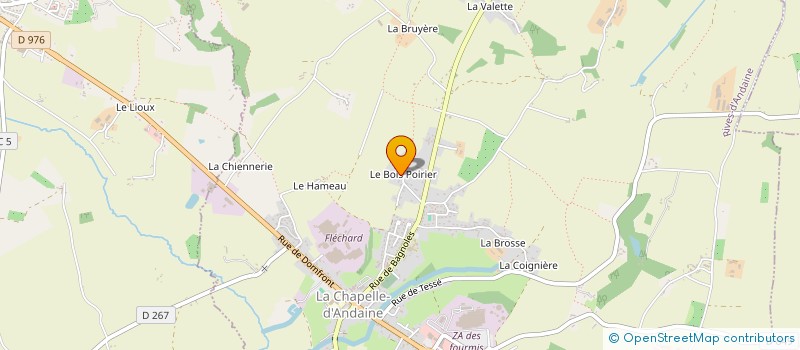 localisation de l'entreprise MADAME CELINE FLEURY à RIVES D'ANDAINE