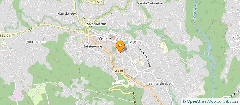 localisation de l'entreprise MADAME CELINE FLICKER à VENCE