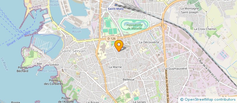 localisation de l'entreprise MADAME CELINE FLOCH  SAINT-MALO