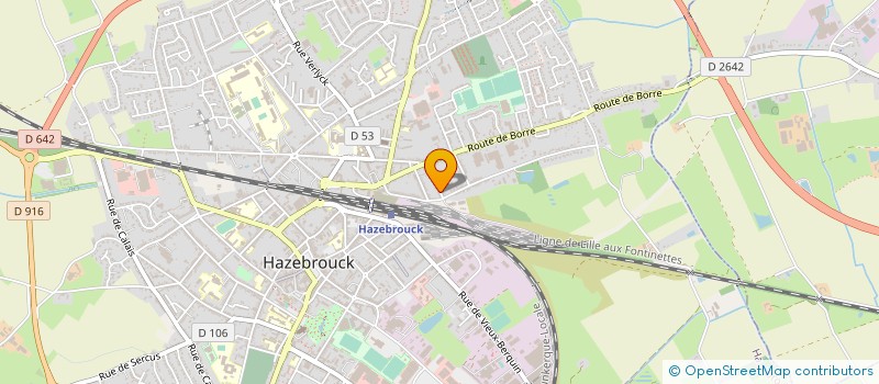 localisation de l'entreprise MADAME CELINE FLORENT à HAZEBROUCK