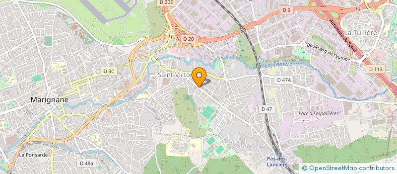 localisation de l'entreprise MADAME CELINE FOGLIARINI  SAINT-VICTORET