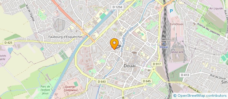 localisation de l'entreprise MADAME CELINE FONTAINE  DOUAI