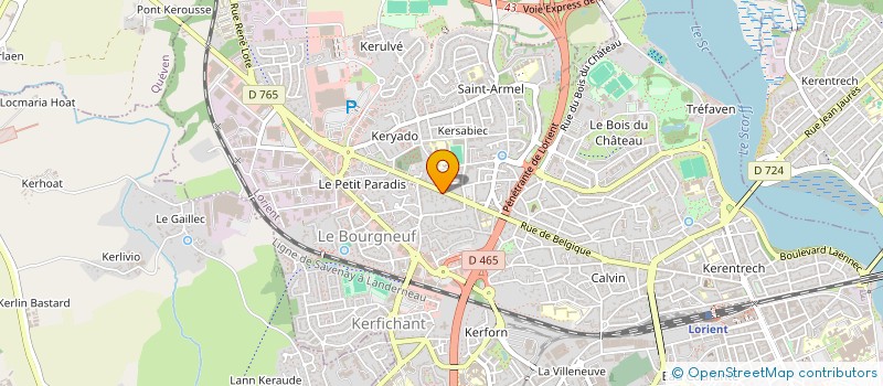 localisation de l'entreprise MADAME CELINE FONTAINE  LORIENT