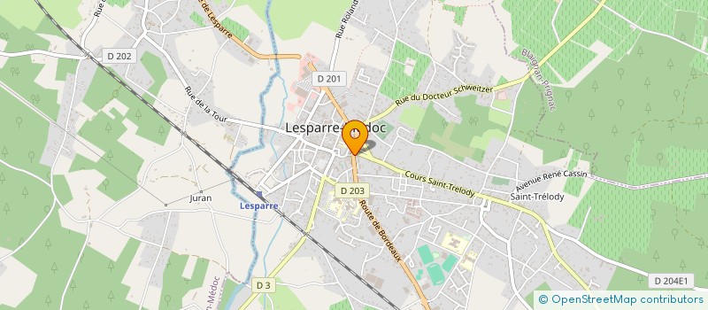 localisation de l'entreprise MADAME CELINE FONTANILLE  LESPARRE-MEDOC