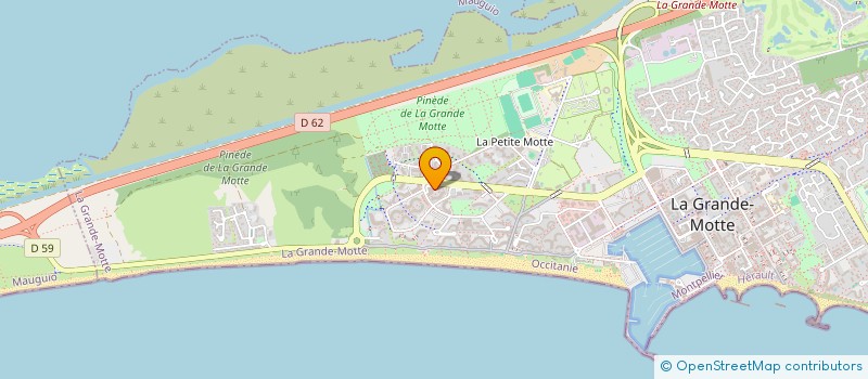 localisation de l'entreprise MADAME CELINE FORCETTI  LA GRANDE-MOTTE