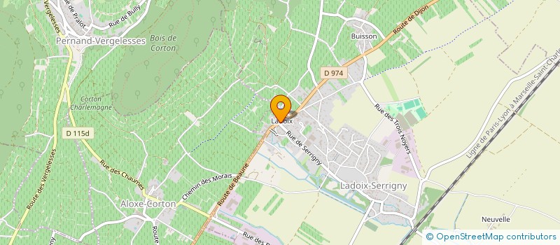 localisation de l'entreprise MADAME CELINE FOREY  LADOIX-SERRIGNY