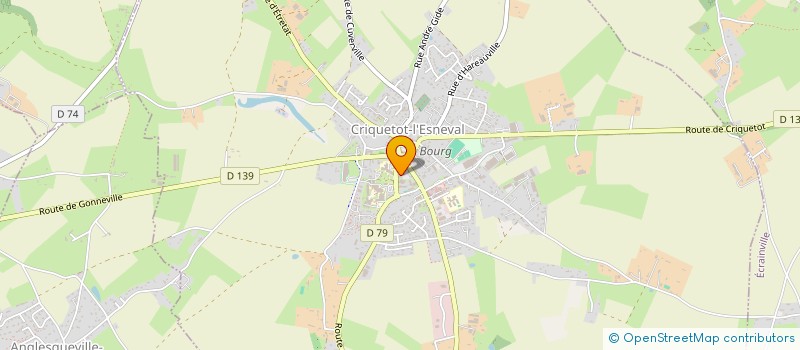 localisation de l'entreprise MADAME CELINE FOUBERT  CRIQUETOT-L'ESNEVAL