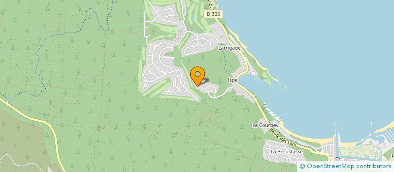 localisation de l'entreprise MADAME CELINE FOUCHE  BISCARROSSE