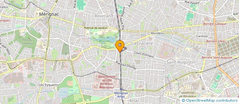 localisation de l'entreprise MADAME CELINE FOUILLADE  MERIGNAC